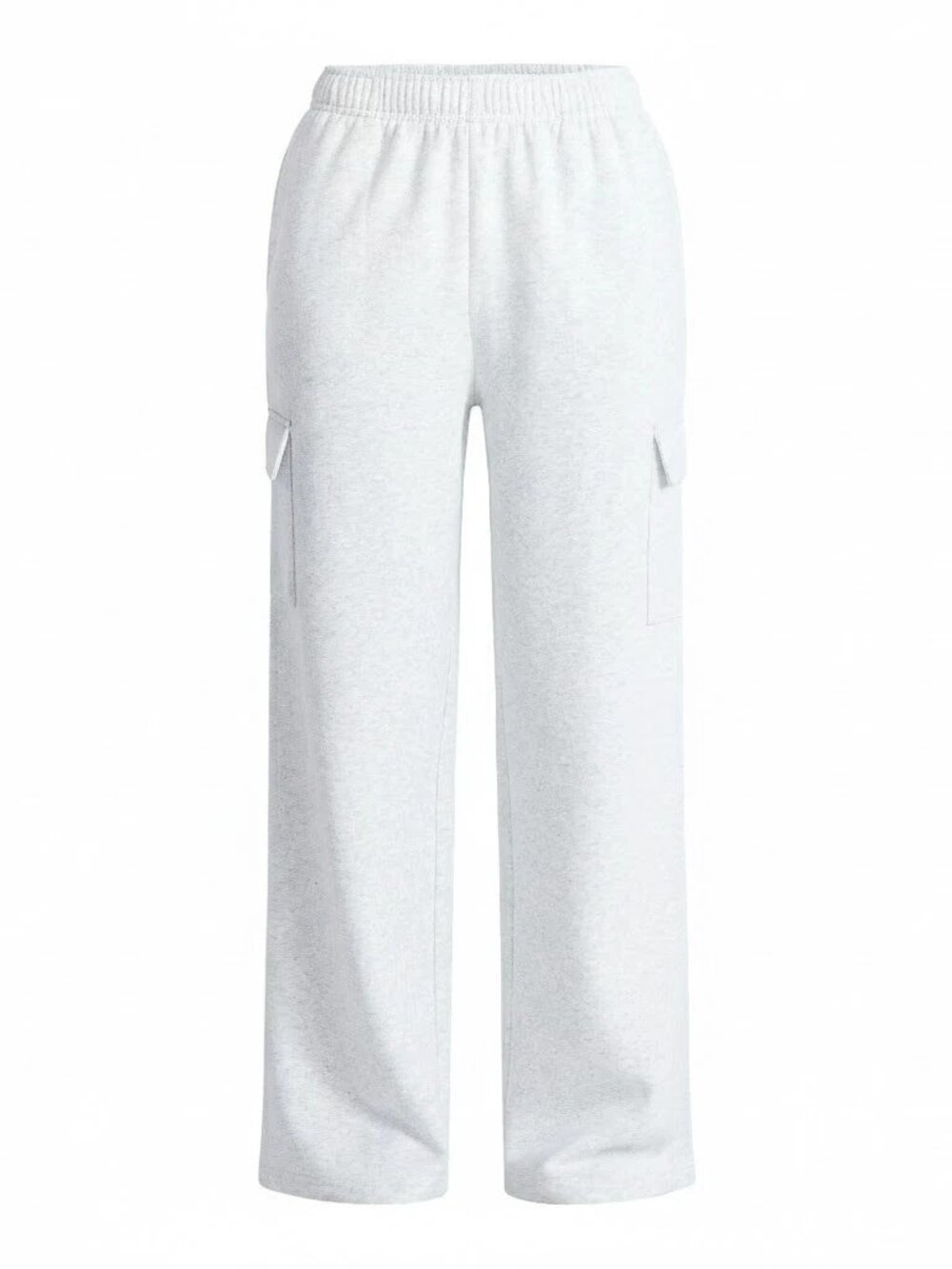 Women's No Boundaries Fleece Cargo Wide-Leg Pants size M